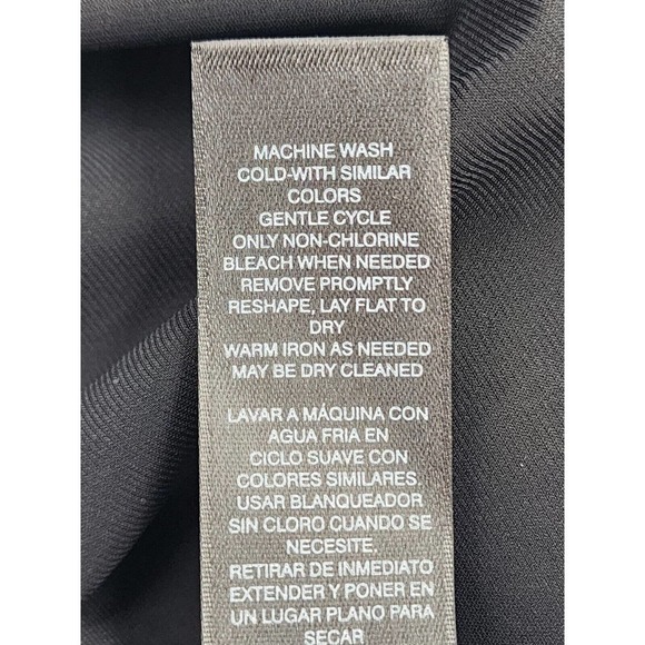 WHBM Body Perfecting Ruffle Sleeve Black Sheath Dress Women 14 NWT - Picture 11 of 13